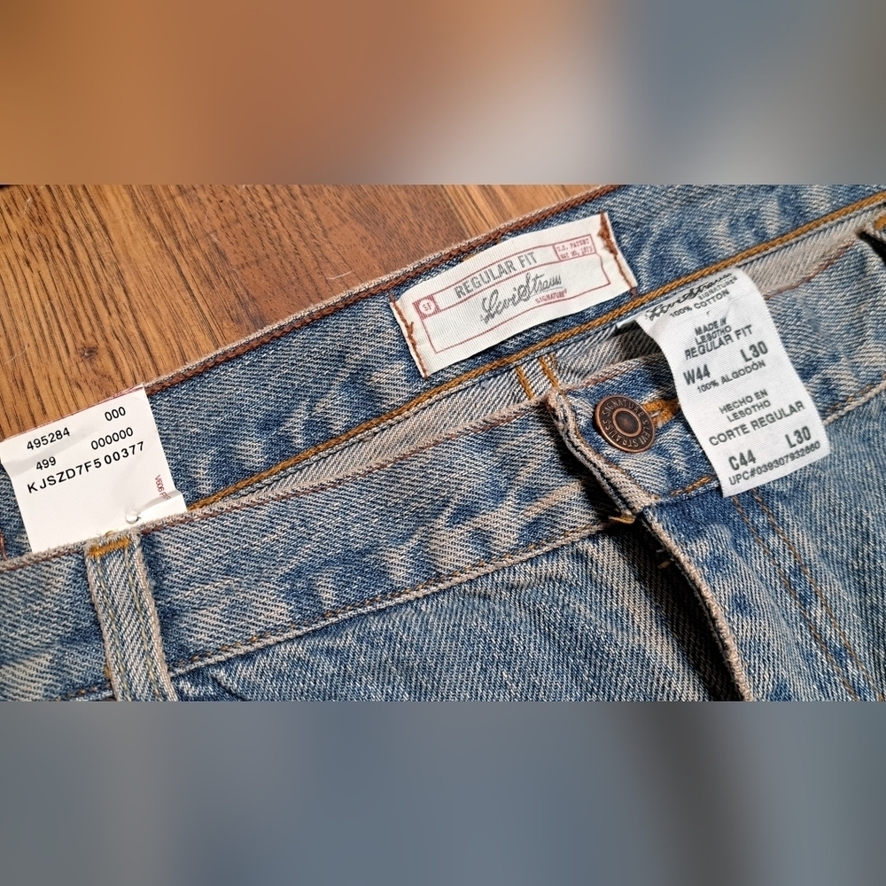 NWT Levi's Men's  Jeans Light Blue Regular Fit HQ Denim Size 44x30 43x29.5 - Picture 9 of 9